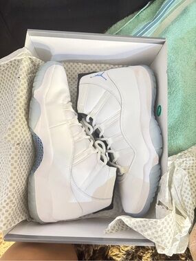 Jordan Air Jordan 11 Retro White Ice Blue Sneakers